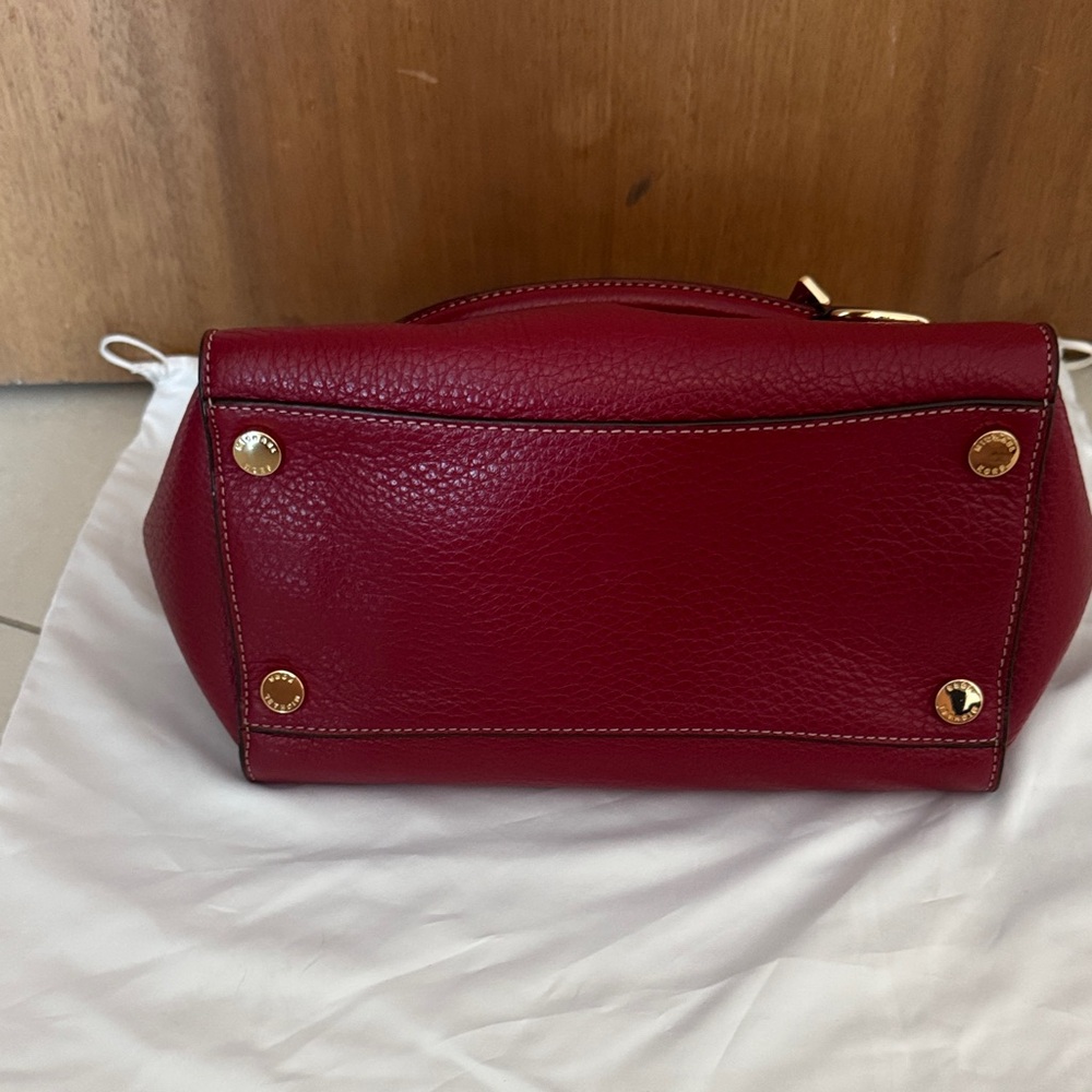 Michael Kors Burgundy Leather Satchel - Picture 2 of 5